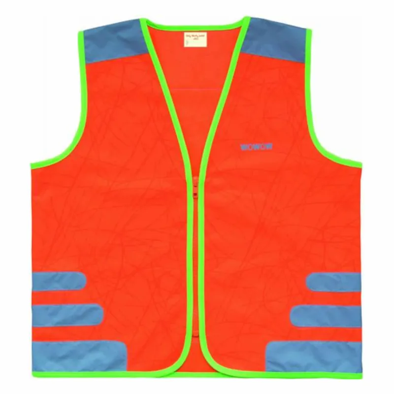 Wowow Nutty Kids Safety Cycling Vest Hi-Viz Reflecticve/Orange-4