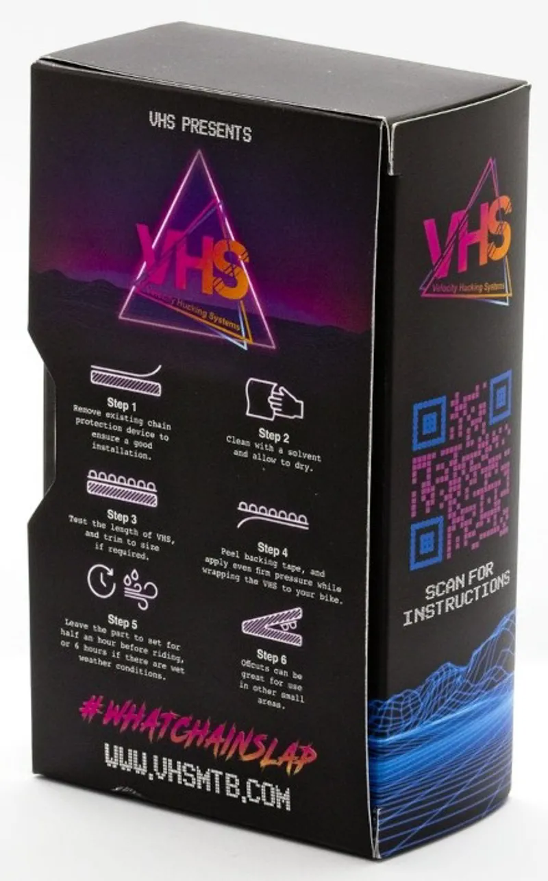 VHS V2.0 Slapper Chainstay Protector Tape 350mm Black-4