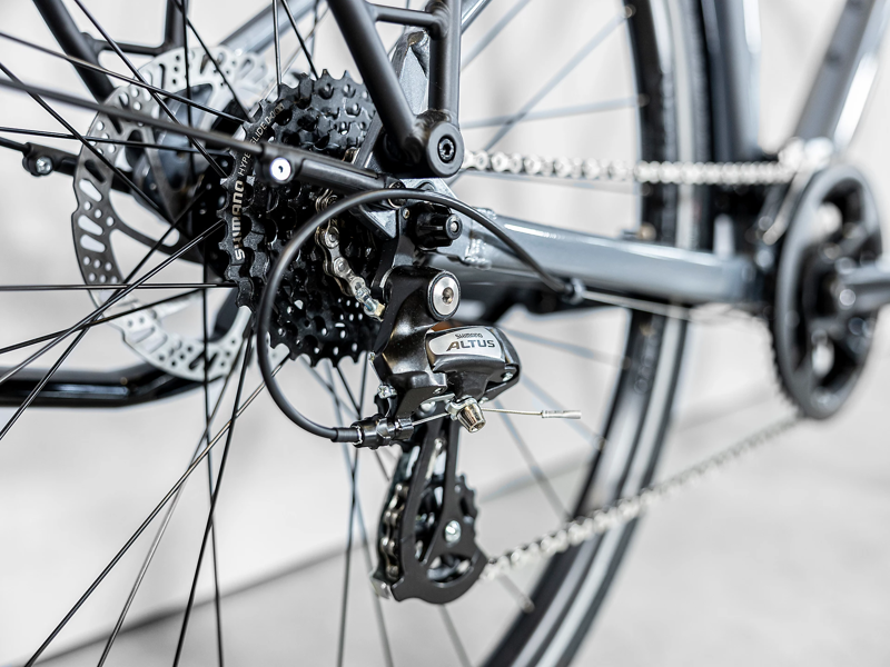 Trek Verve 1 Equipped Hybrid Bike 2023  Galactic Grey-4