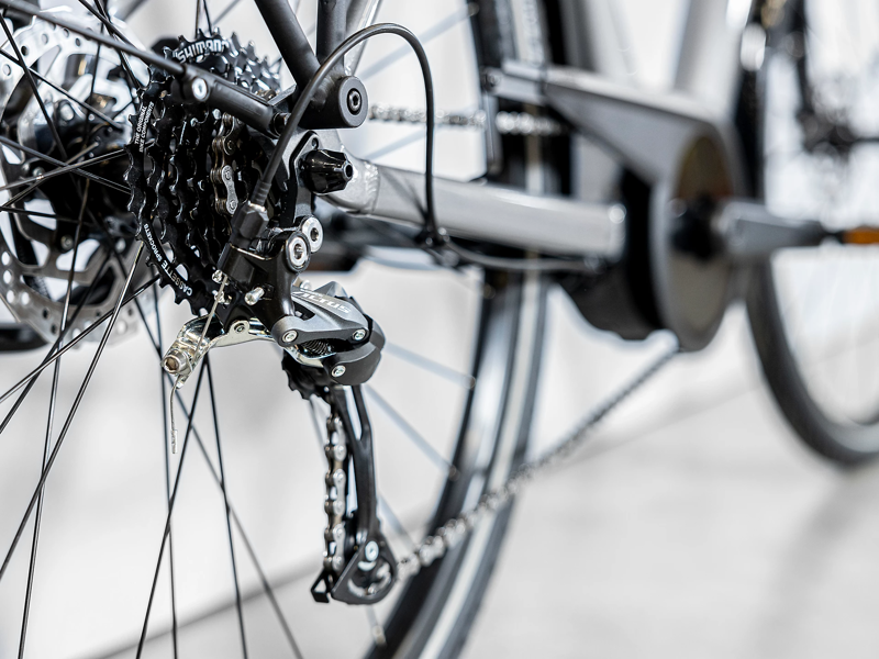 Trek Verve+ 1 300WH Electric Bike 2023 Galactic Grey-7