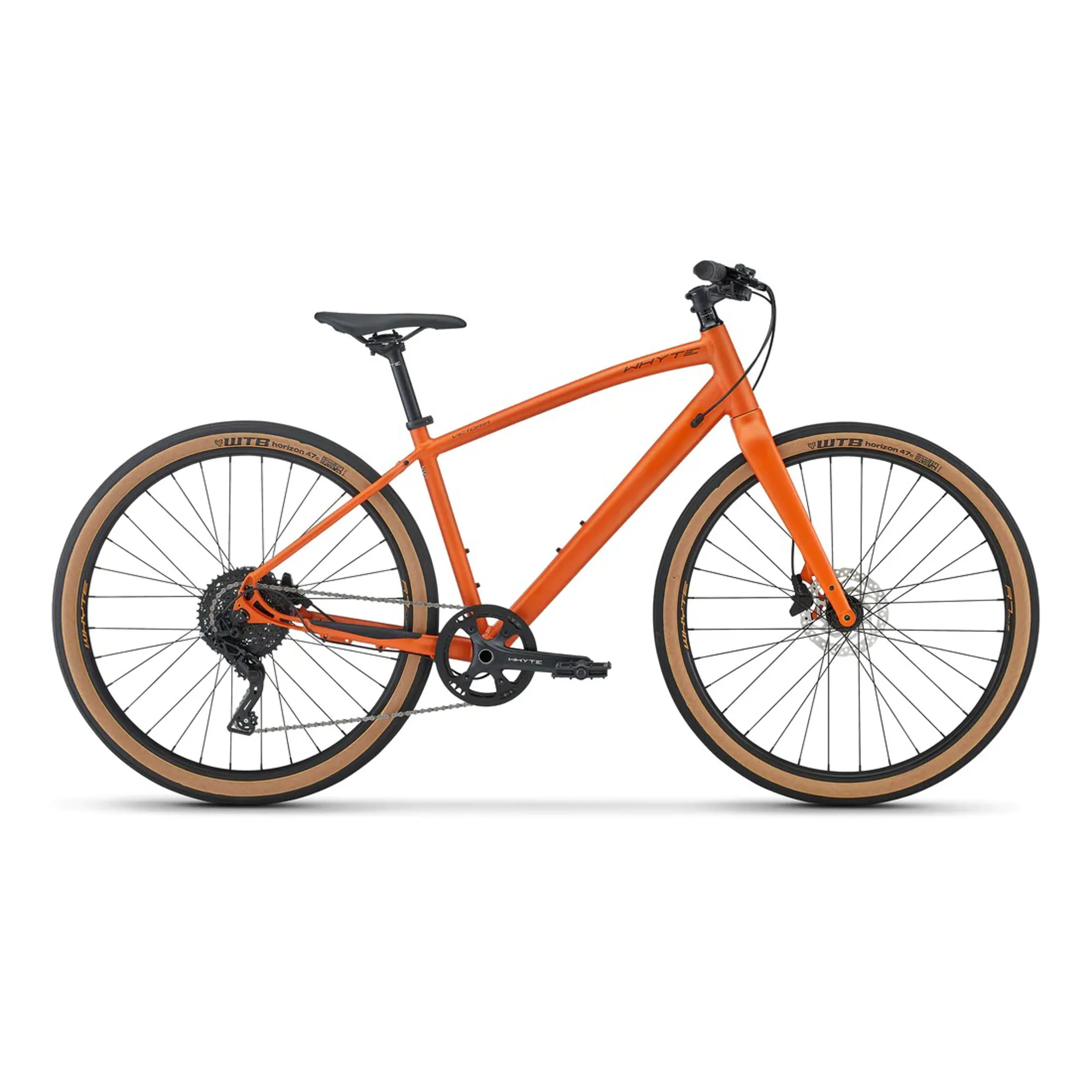 Whyte Victoria Compact Whyte Victoria Compact Hybrid Bike 2023 Matt Burnt Orange/Earth/Grey