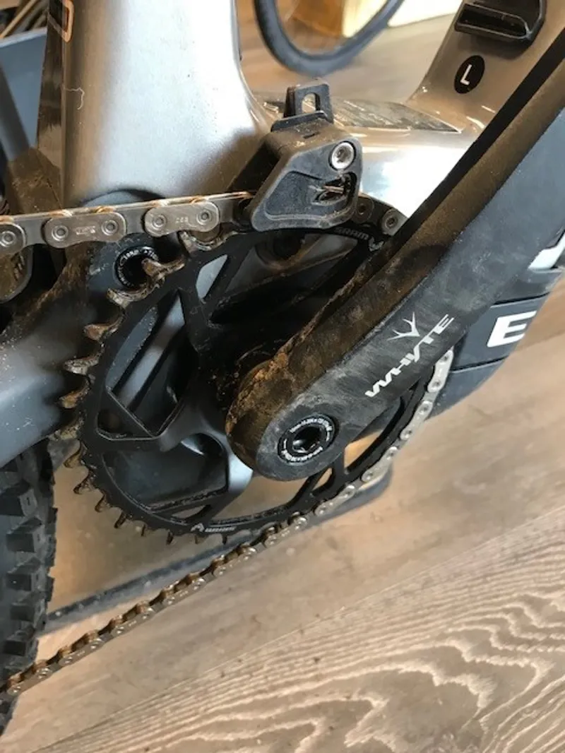 Ex Demo Whyte E-Lyte150 RSX Large Electric Bike 2024 Gloss Silver/UD Carbon-2