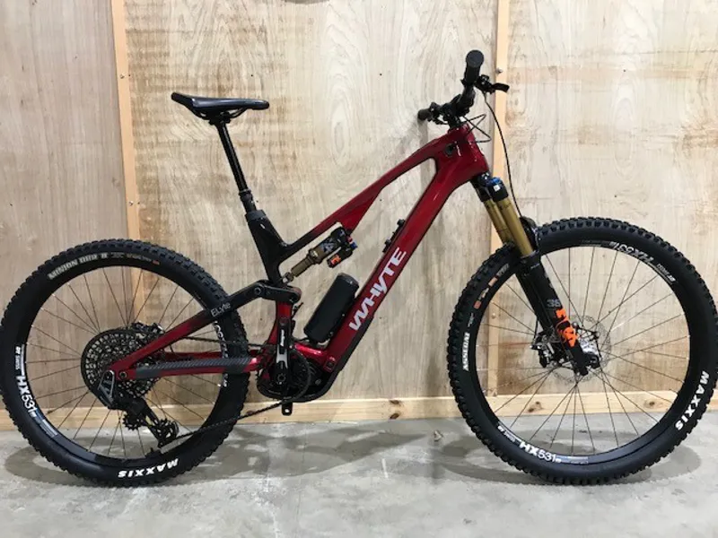 Ex Demo Whyte E-Lyte Evo Stag Works Electric Bike 2025 Gloss Ruby Red/Black Fade/BLK1
