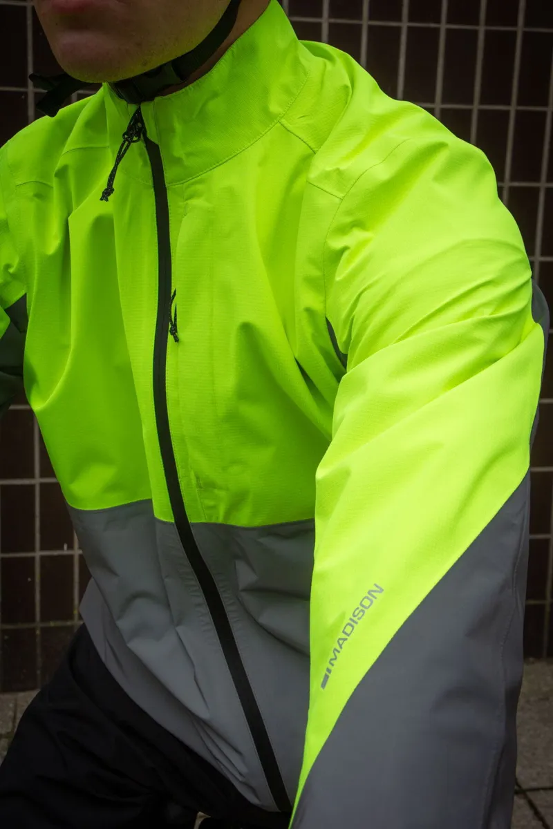 Madison Stellar Ultra Reflective Waterproof Road Jacket Hi-Viz Yellow/Silver-4