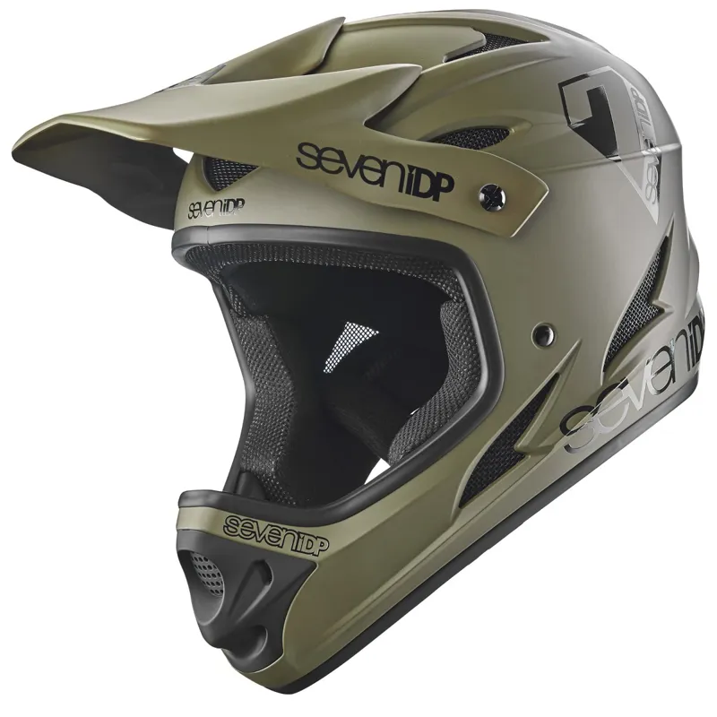 7iDP M1 FullFace MTB Helmet Army Green-1