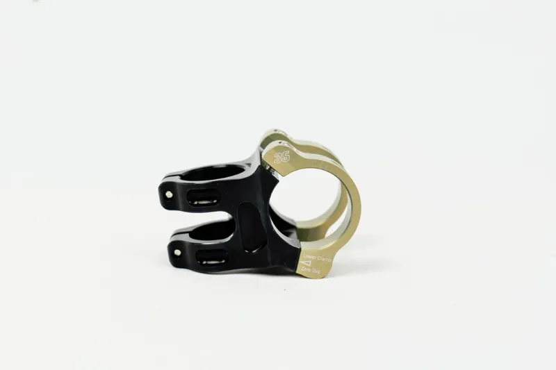 OE Renthal Apex Stem 35mm Black/AluGold-1