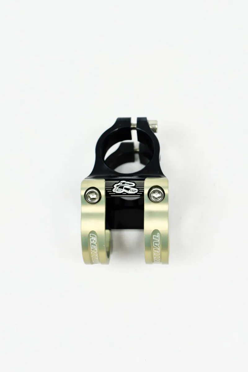 OE Renthal Apex Stem 35mm Black/AluGold-2