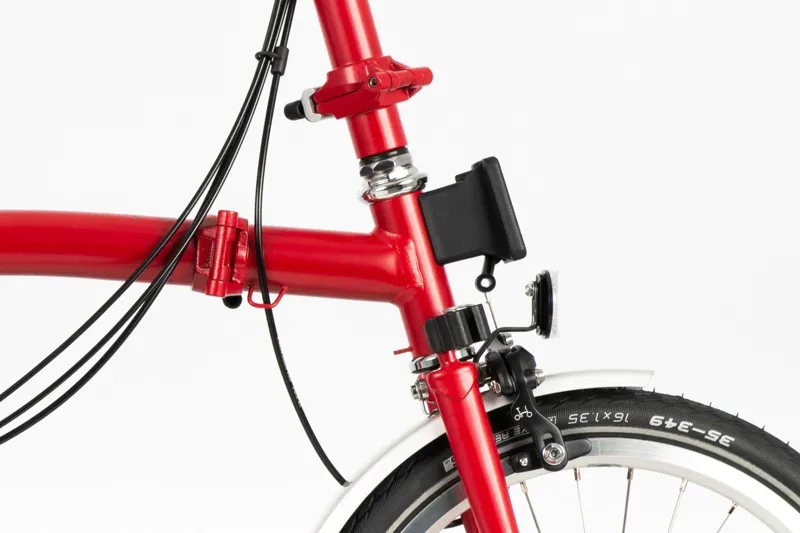 Brompton C-Line Explore High Folding Bike 2023 House Red-5