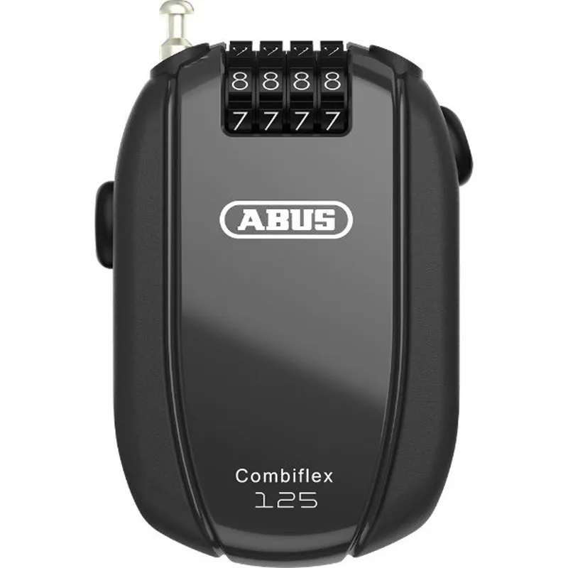 Abus CombiFlex Compact Roll-Back Trip 125 Cable Lock 3mmx125cm Black
