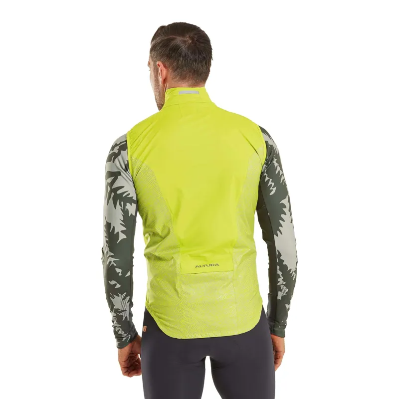 Altura Icon Pocket Rocket Waterproof Packable Road Gilet Lime-4