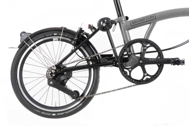 Brompton P-Line Urban Mid Folding Bike 2023 Storm Grey-4