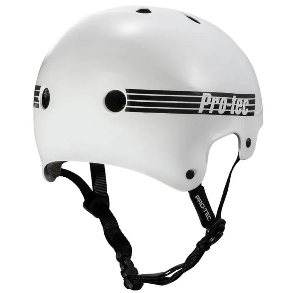 Image of ProTec Old School Certified Helmet Gloss White