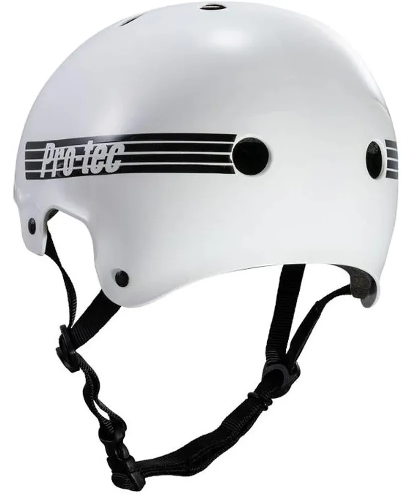 ProTec Old School Certified Helmet Gloss White-1