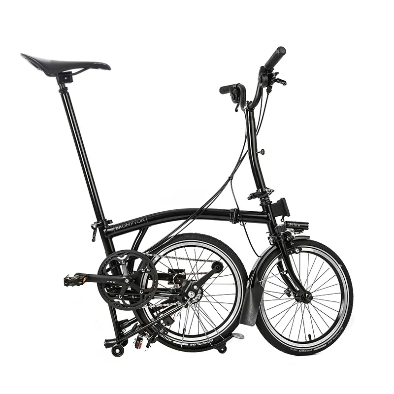 Brompton C-Line Explore Mid Bar Black Edition Folding Bike 2022 Black-1