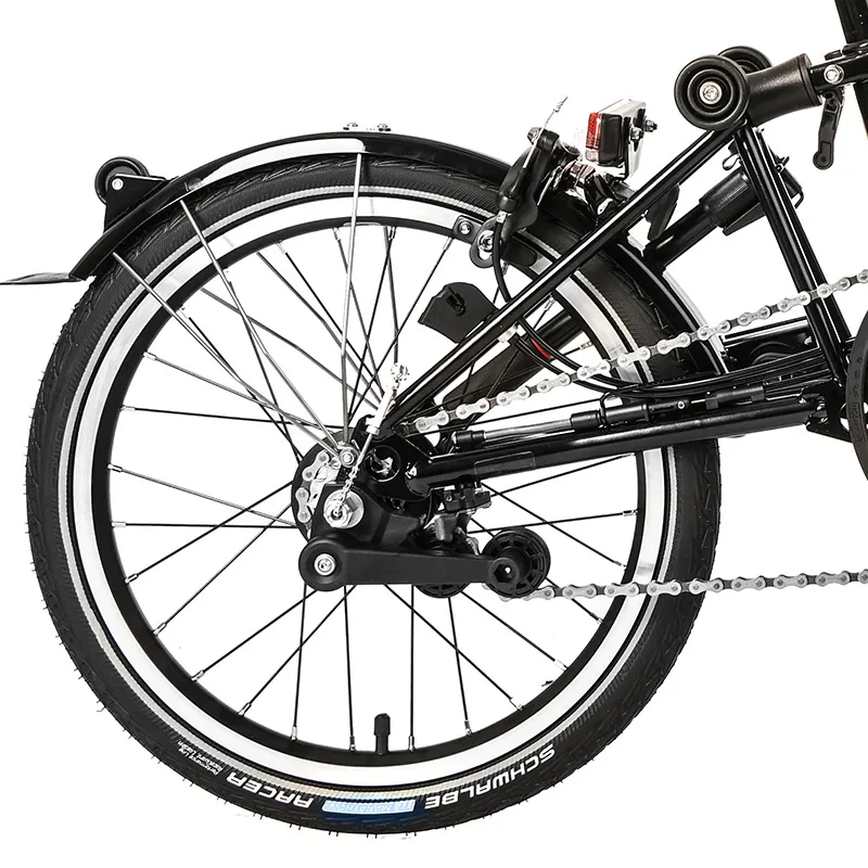 Brompton C-Line Explore Mid Bar Black Edition Folding Bike 2022 Black-6