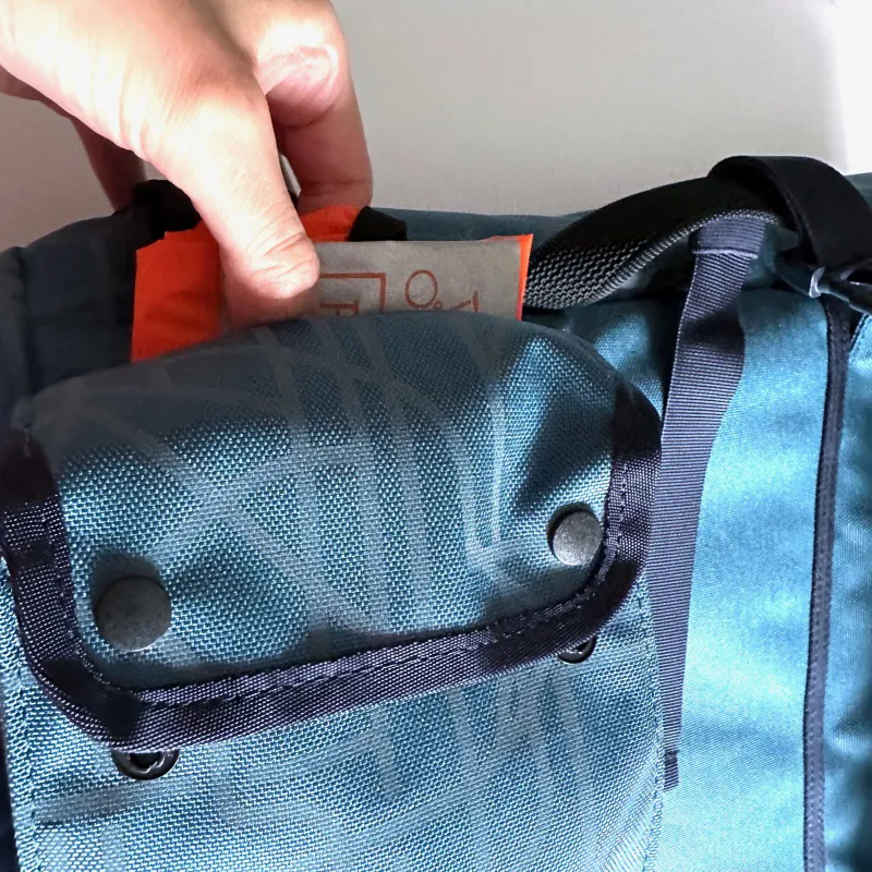 Brompton Bright Night Borough Large Roll Top Bag Blue Reflective-2