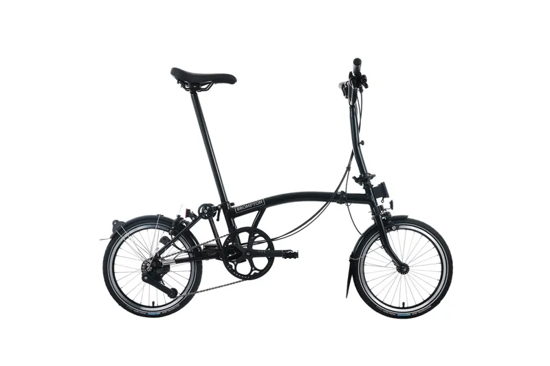 Brompton C Line 12 Speed Mid Bar Folding Bike 2026 Matt Black