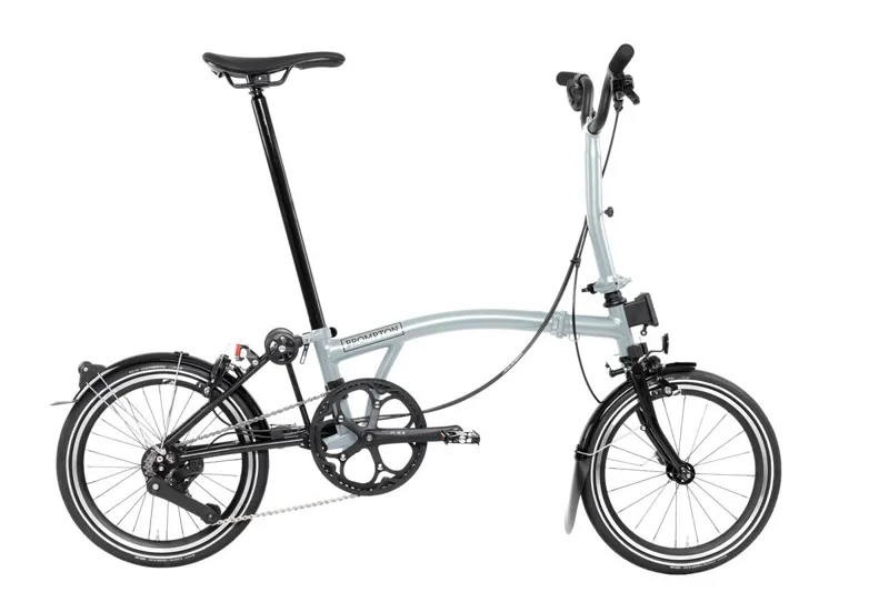 Brompton P Line High 12 Speed Folding Bike 2026 Lunar Ice Metallic