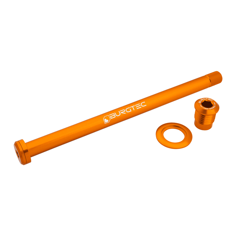 Burgtec Orbea 186mm Rear Axle Iron Bro Orange
