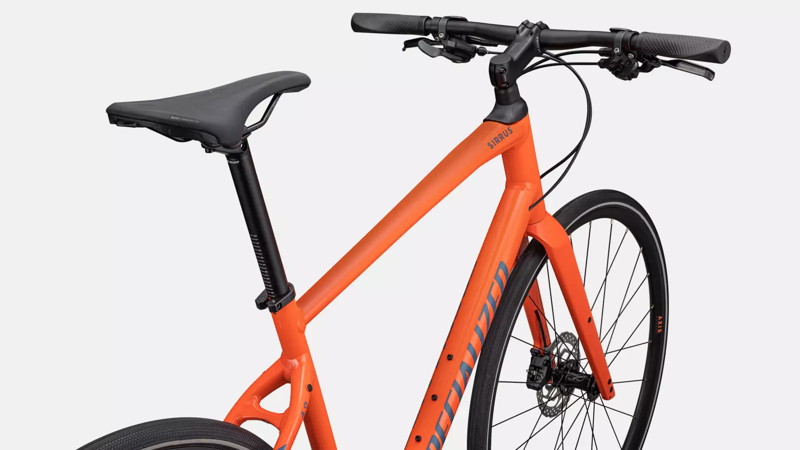 Specialized Sirrus 4.0 Hybrid Bike 2023 Gloss Cactus Bloom/Satin mystic Blue Reflective-3