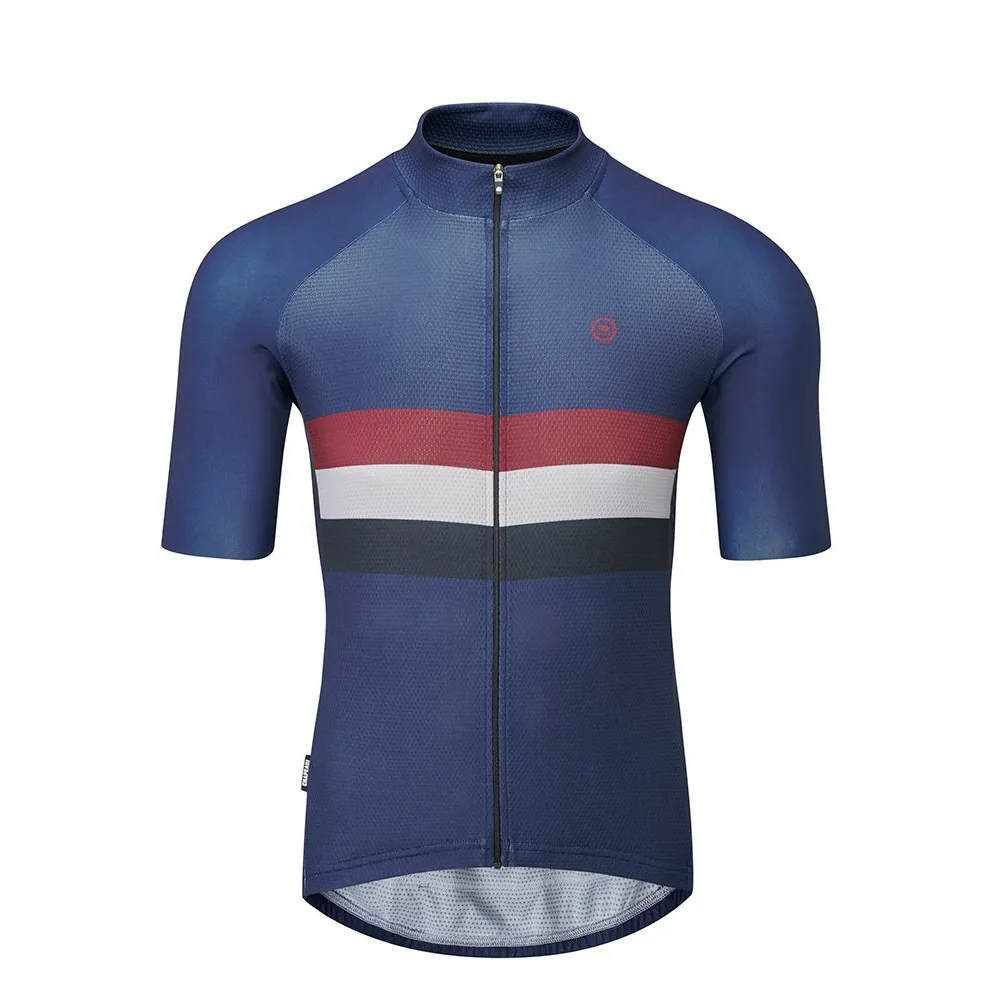 Image of Chapeau Club Short Sleeve Jersey Stripe/Cobalt