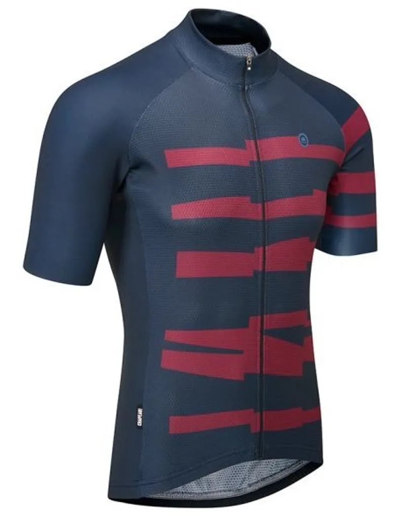 Chapeau Club Pattern Short Sleeve Road Jersey Midnight/Wine-1