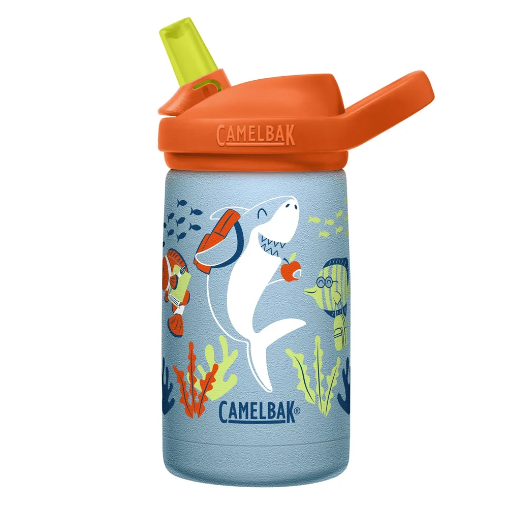 Image of Camelbak Eddy+ Kids Stainless Steel Vacuum Insulated Back To School Limited Edition Bottle 350ml School of Fish
