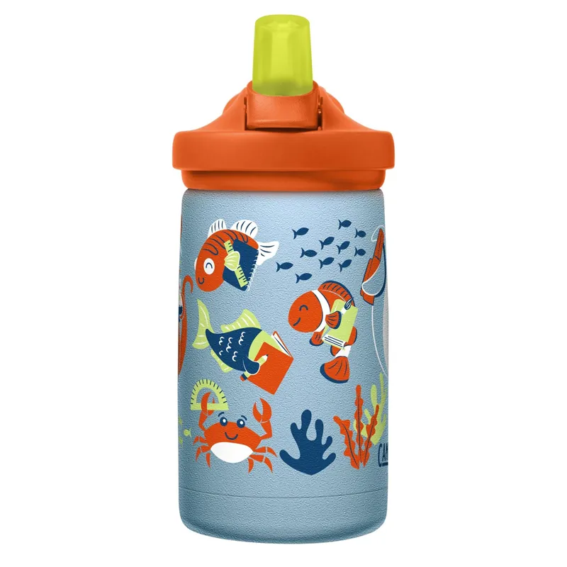 Camelbak Eddy+ Kids Stainless Steel Vacuum Insulated Back To School Limited Edition Bottle 350ml School of Fish-1
