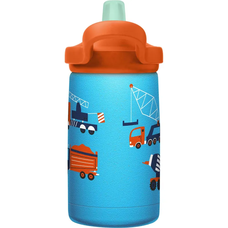 Camelbak Eddy+ Kids Vacuum Insulated Stainless Steel Bottle - Back To School Limited Edition 2024: Construction And Cranes 350ml