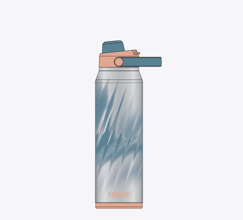 Camelbak Thrive Chug Vacuum Insulated Stainless Steel Bottle 32oz/1L Frequency Teal