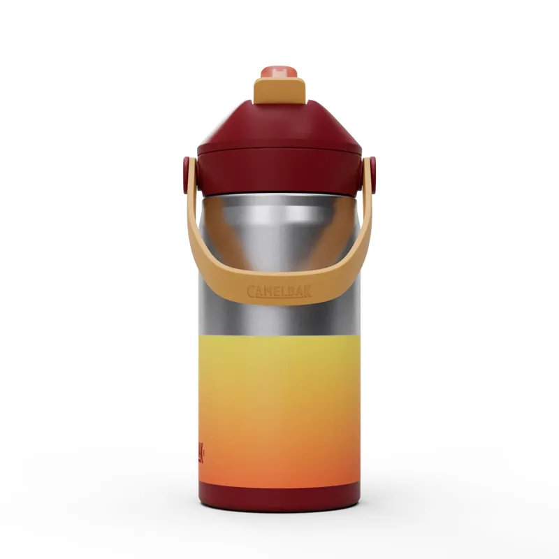 Camelbak Thrive Flip Straw Vacuum Insulated Stainless Steel Kids Bottle 12oz/350ml Orange Sunset-1