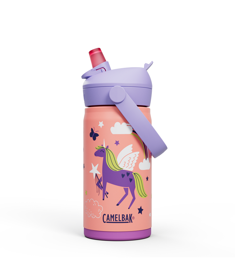 CamelBak Thrive Flip Straw Kids Vacuum Insulated Stainless Steel Bottle 350ml Magic Unicorns
