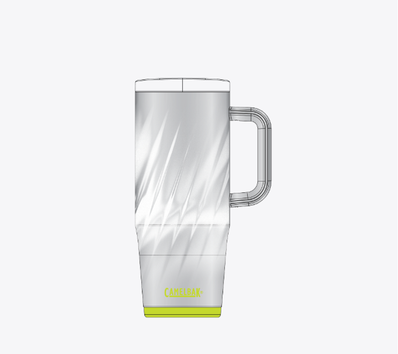 Camelbak Thrive Vacuum Insulated Stainless Steel Mug 32oz/1L Frequency White