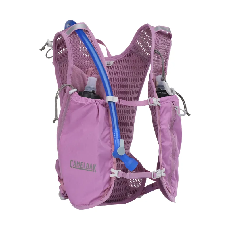 Camelbak Trail Run Vest Women 7L+2x170oz 500ml Quick Stow Flask 34oz 1L Lavender-3