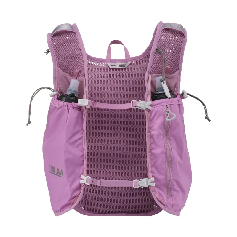 Camelbak Trail Run Vest Women 7L+2x170oz 500ml Quick Stow Flask 34oz 1L Lavender-2