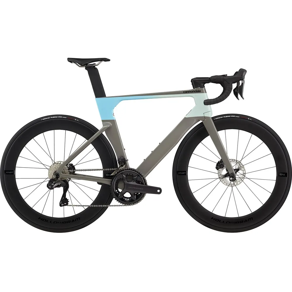 Image of Cannondale System Six Hi Mod Ultegra Di2 Road Bike 2022 Stealth Grey