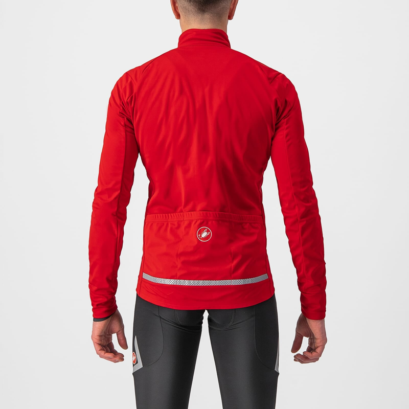 Castelli Go Jacket Red/ Fiery Red/ Silver Grey-1
