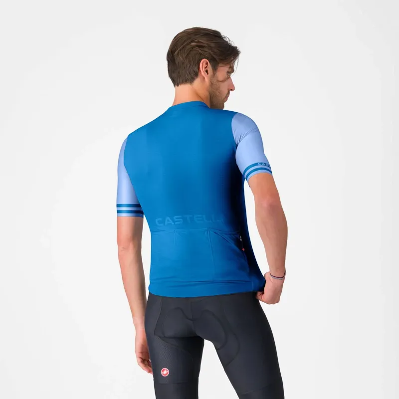 Castelli Prologo Lite 2 Short Sleeve Jersey Azzurro Italia-1