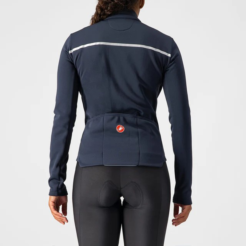 Castelli Sinergia 2 Women's Long Sleeve Jersey Savile Blue/Silver-1
