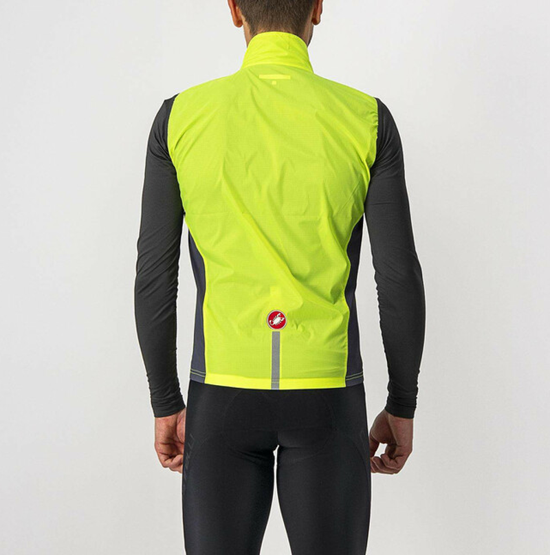 Castelli Squadra Stretch Road Vest Yellow Fluo/Dark Grey-1
