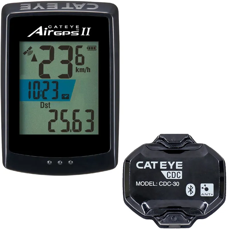 CatEye Air GPS 2 Cycle Computer With Cadence Sensor: USB- C