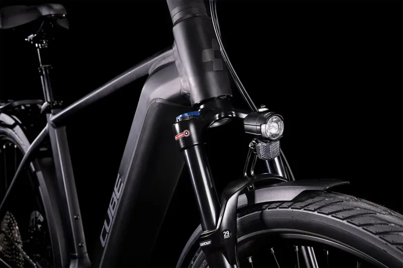 Cube Kathmandu Hybrid EXC 750 Trapeze Electric Bike Black/Silver 2022-1