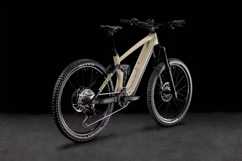 Cube Stereo Hybrid 160 HPC SL 750 27.5 Electric Mountain Bike 2022 Desert-1