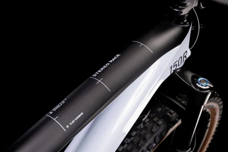 Cube Stereo 150 C:62 Race 29 Mountain Bike Flash White/Carbon 2022-3