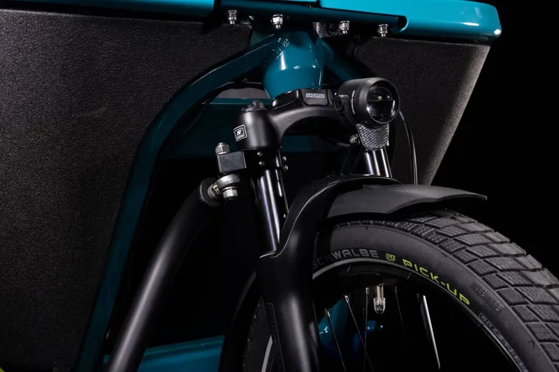 Cube Cargo Hybrid 500 electric Bike Blue Lime-2