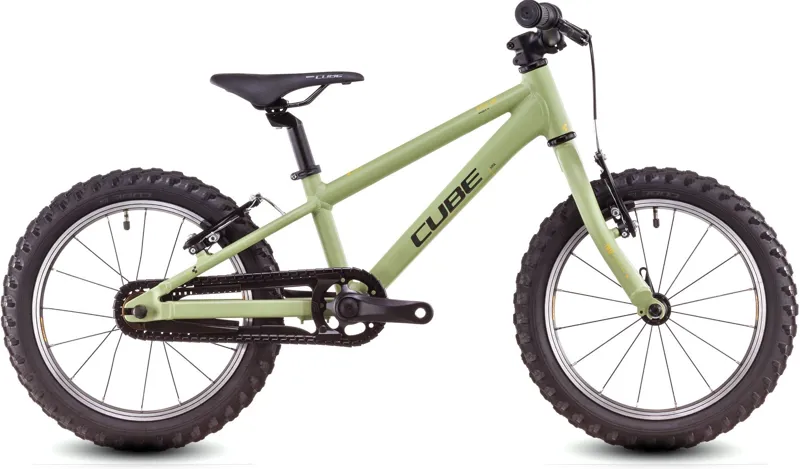 Cube Acid 160 16in Kids Bike 2025 Light Olive/Orange
