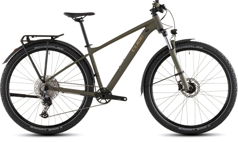 Cube Aim SLX FE Mountain Bike 2026 Dusty Olive/Gold
