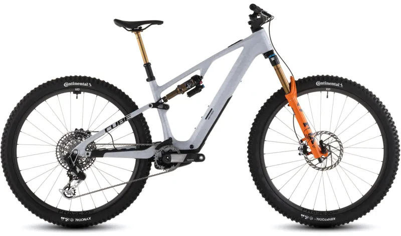 Cube Ams Hybrid One44 C68X Super TM 400X Electric Bike 2026 Fog Grey/Fibre