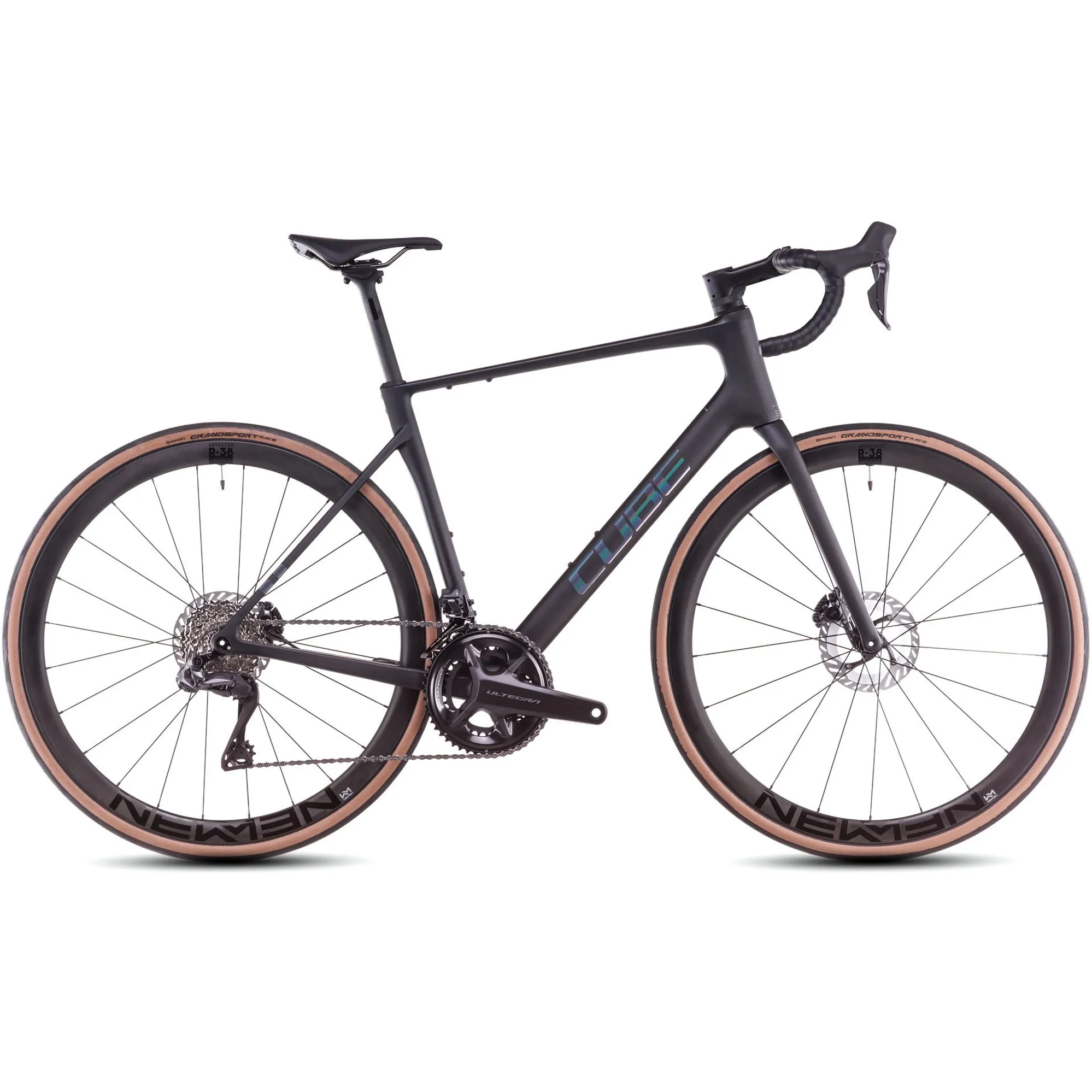 Cube Attain C:62 SLT Road Bike 2025 Carbon/Rainbow - Main Image
