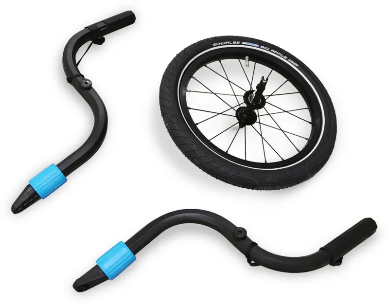 CUBE JOGGER KIT FOR KIDS TRAILER DOUBLE CMPT BLACK-1